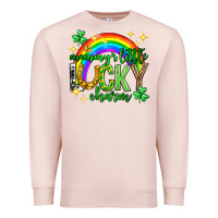 Pale Pink St. Patrick's Day Mommy's little lucky charm Premium Sweatshirt - Neo Western