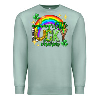 Seafoam St. Patrick's Day Mommy's little lucky charm Premium Sweatshirt - Neo Western
