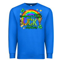 True Royal St. Patrick's Day Mommy's little lucky charm Premium Sweatshirt - Neo Western