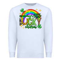 White St. Patrick's Day Mommy's little lucky charm Premium Sweatshirt - Neo Western