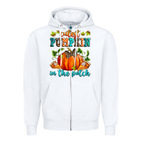 White Cutest pumpkin in the patch Zipper Hoodie - RanaPortraitStore