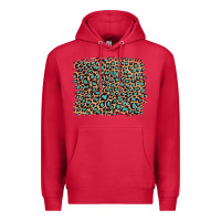 Cardinal leopard with turquoise glitter Premium Hoodie - Artiststas