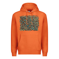 Carrot leopard with turquoise glitter Premium Hoodie - Artiststas