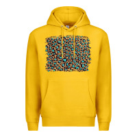 Lemon leopard with turquoise glitter Premium Hoodie - Artiststas