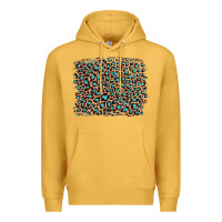 Mustard leopard with turquoise glitter Premium Hoodie - Artiststas