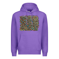 Purple leopard with turquoise glitter Premium Hoodie - Artiststas