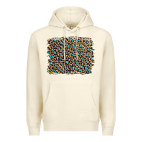 Sandshell leopard with turquoise glitter Premium Hoodie - Artiststas