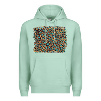 Seafoam leopard with turquoise glitter Premium Hoodie - Artiststas
