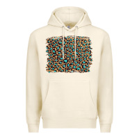 Tofu leopard with turquoise glitter Premium Hoodie - Artiststas