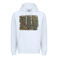 White leopard with turquoise glitter Premium Hoodie - Artiststas