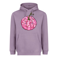 Lavender pink pumpkin with breast cancer ribbons Heavyweight Hoodie - RanaPortraitStore