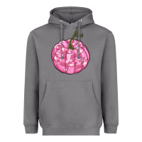 Storm pink pumpkin with breast cancer ribbons Heavyweight Hoodie - RanaPortraitStore
