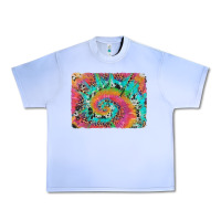 Grape Ice tie dye leopard cowhide glitter background Urban Heavy Tee - Artiststas