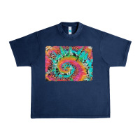 Navy tie dye leopard cowhide glitter background Urban Heavy Tee - Artiststas