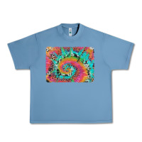 Pebble Blue tie dye leopard cowhide glitter background Urban Heavy Tee - Artiststas