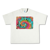 Pistachio tie dye leopard cowhide glitter background Urban Heavy Tee - Artiststas