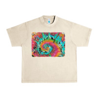 Sandshell tie dye leopard cowhide glitter background Urban Heavy Tee - Artiststas