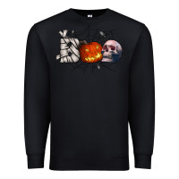 Black boo Premium Sweatshirt - CowhideDigitalArt