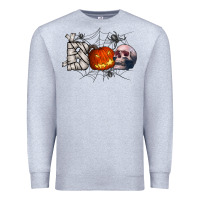 Heather Grey boo Premium Sweatshirt - CowhideDigitalArt