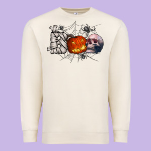 Boo Premium Sweatshirt Designed By Cowhidedigitalart