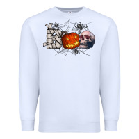 White boo Premium Sweatshirt - CowhideDigitalArt