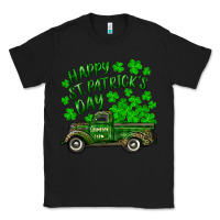 Black happy st. patricks day shamrock farm truck Classic Tee - RanaPortraitStore