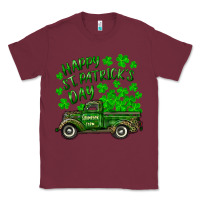 Burgundy happy st. patricks day shamrock farm truck Classic Tee - RanaPortraitStore