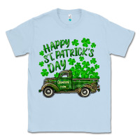 Dusty Blue happy st. patricks day shamrock farm truck Classic Tee - RanaPortraitStore