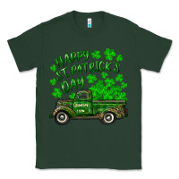 Sports Green happy st. patricks day shamrock farm truck Classic Tee - RanaPortraitStore