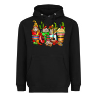 Black mexican gnomes coffee cups Heavyweight Hoodie - Zillion Design Studio