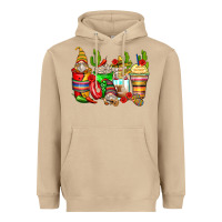 Mushroom mexican gnomes coffee cups Heavyweight Hoodie - Zillion Design Studio