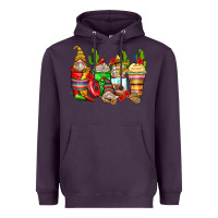 Plum mexican gnomes coffee cups Heavyweight Hoodie - Zillion Design Studio