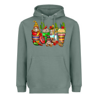Sage mexican gnomes coffee cups Heavyweight Hoodie - Zillion Design Studio