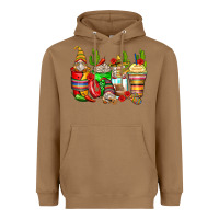 Toasted Coconut mexican gnomes coffee cups Heavyweight Hoodie - Zillion Design Studio