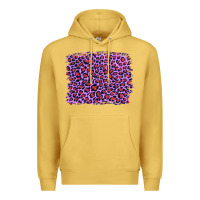 Antique Gold lilac leopard with red glitter Premium Hoodie - Artiststas