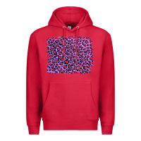 Cardinal lilac leopard with red glitter Premium Hoodie - Artiststas