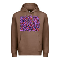 Chestnut lilac leopard with red glitter Premium Hoodie - Artiststas