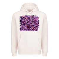 Pale Pink lilac leopard with red glitter Premium Hoodie - Artiststas