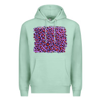 Seafoam lilac leopard with red glitter Premium Hoodie - Artiststas