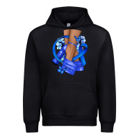 Black colon cancer heels Urban Hoodie - NancyCooperArtShop