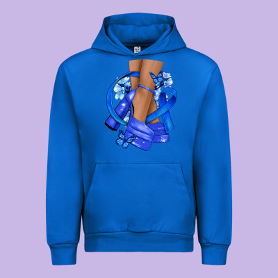 Colon Cancer Heels Urban Hoodie Designed By Nancycooperartshop