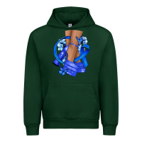 Forest Green colon cancer heels Urban Hoodie - NancyCooperArtShop