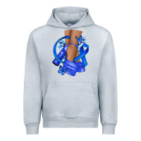 Heather Grey colon cancer heels Urban Hoodie - NancyCooperArtShop