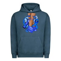 Pigment Midnight Navy colon cancer heels Urban Hoodie - NancyCooperArtShop