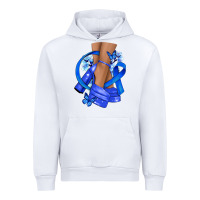 White colon cancer heels Urban Hoodie - NancyCooperArtShop