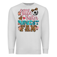 Dove Grey little sister biggest fan soccer Premium Sweatshirt - HRA Design Shop