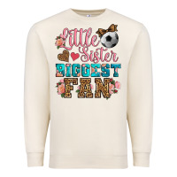 Sandshell little sister biggest fan soccer Premium Sweatshirt - HRA Design Shop