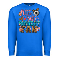 True Royal little sister biggest fan soccer Premium Sweatshirt - HRA Design Shop