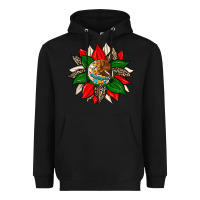 Black mexican flag sunflower Heavyweight Hoodie - Zillion Design Studio
