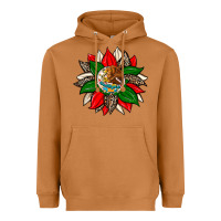 Meerkat mexican flag sunflower Heavyweight Hoodie - Zillion Design Studio